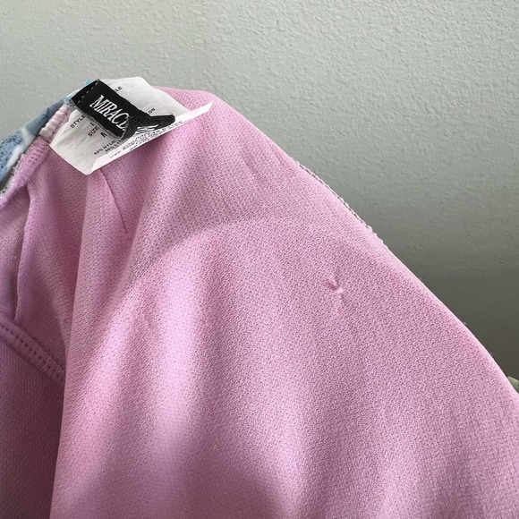 Miraclesuit Floral Leah High Neck Lattice Front One Piece Swim Suit Tropical M - Picture 5 of 8